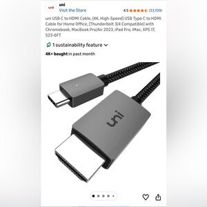 Uni USB-C to HDMI Cable